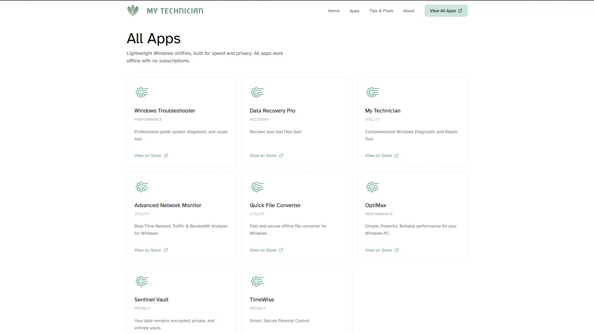 My Technician Website - screenshot 2