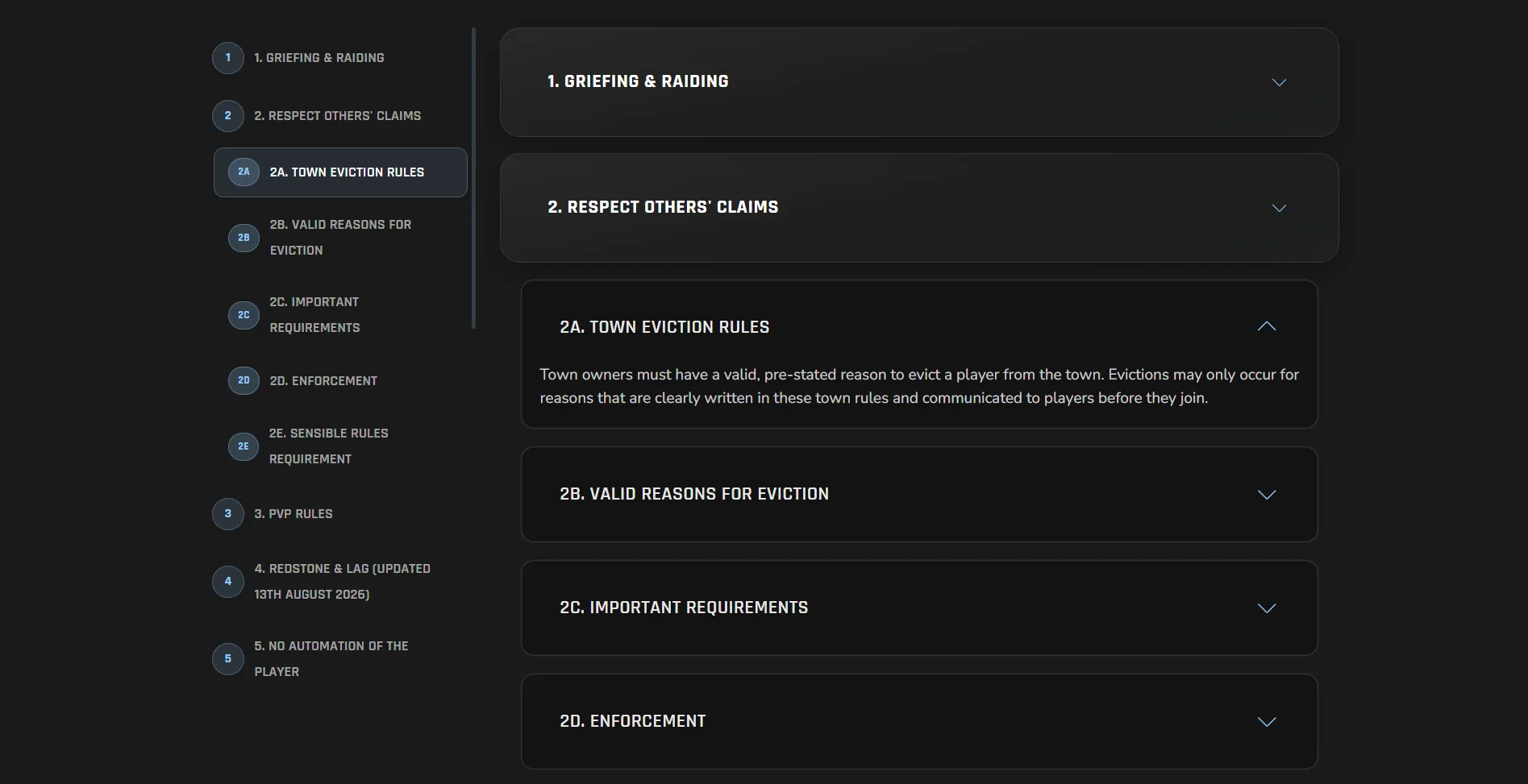 Wintercrest MC Website - screenshot 4